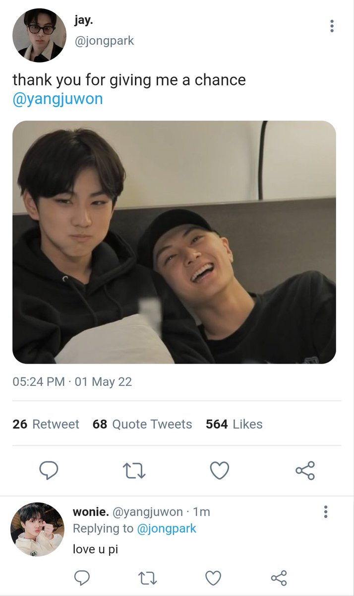 intojseong's tweet photo. a #jaywon oneshot au wherein jong confessed to w0n https://t.co/J1srNtAExL