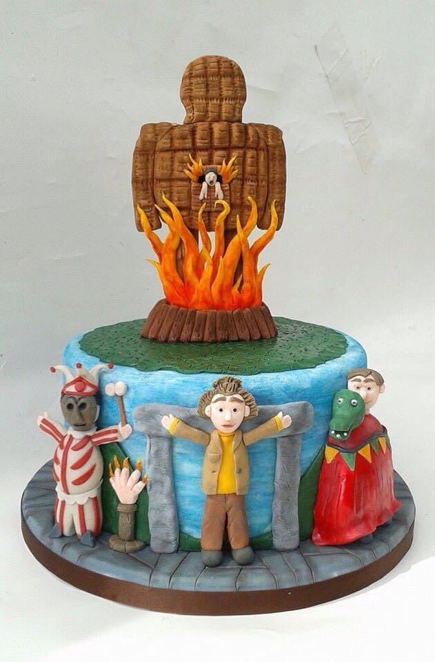 HEStrategy's tweet photo. May the flames of Beltane warm the cockles of your heart. Wicker Man cake by Jade Thornton. https://t.co/a56Q7N9Yef