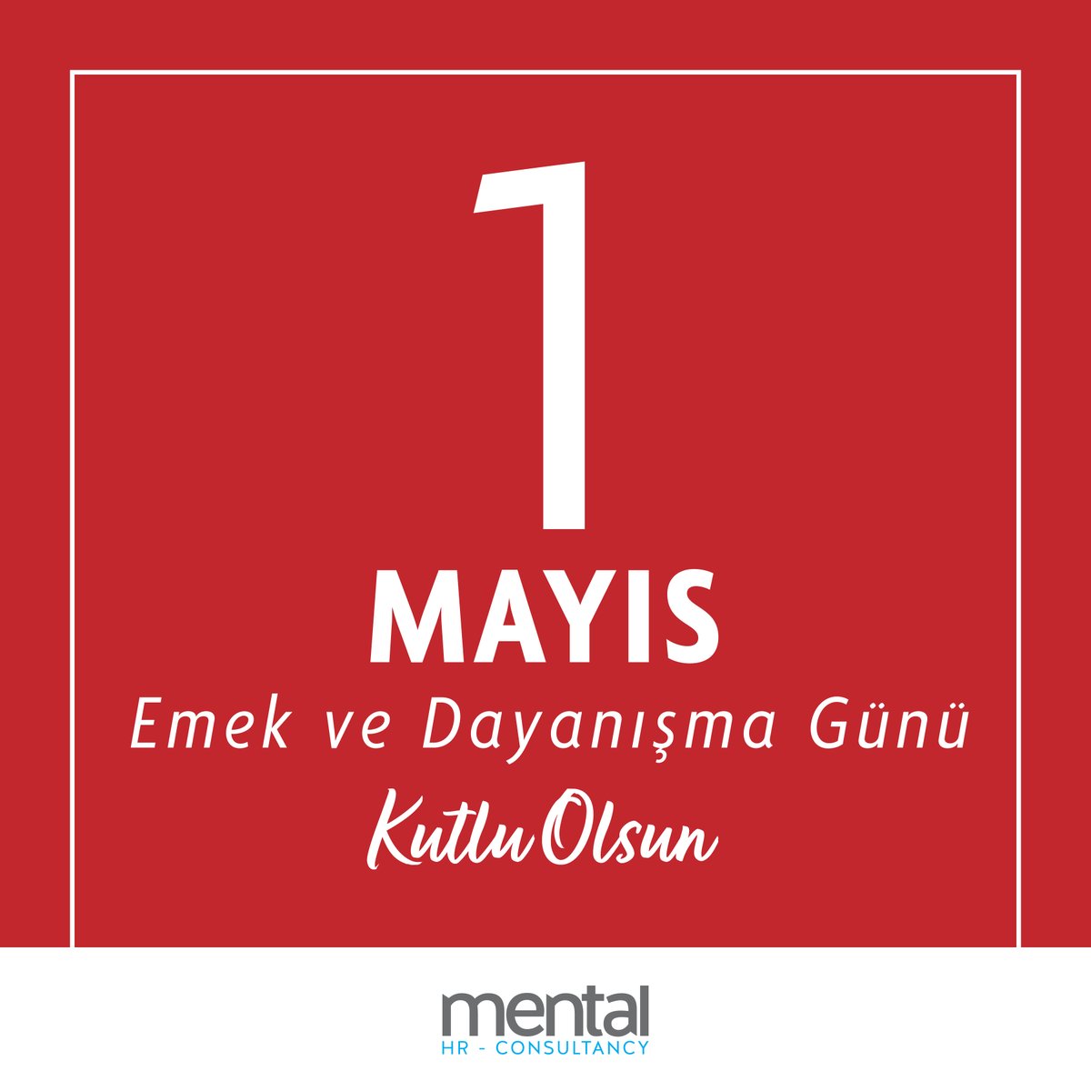 1 Mayıs Emek ve Dayanışma Günü kutlu olsun.