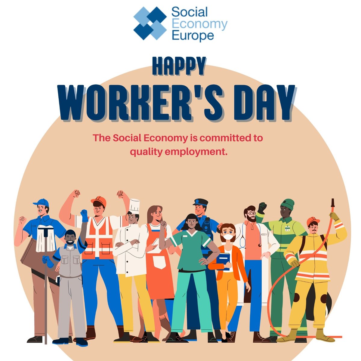 ✊Happy #InternationalWorkersDay

A day of fight at global level to advance #DecentJobs #SharedProsperity #Welfare #Equality & of celebration of what has been achieved

#SocialEconomy has the mission of creating #QualityJobs4All, we build an economy that works for people & the 🌍