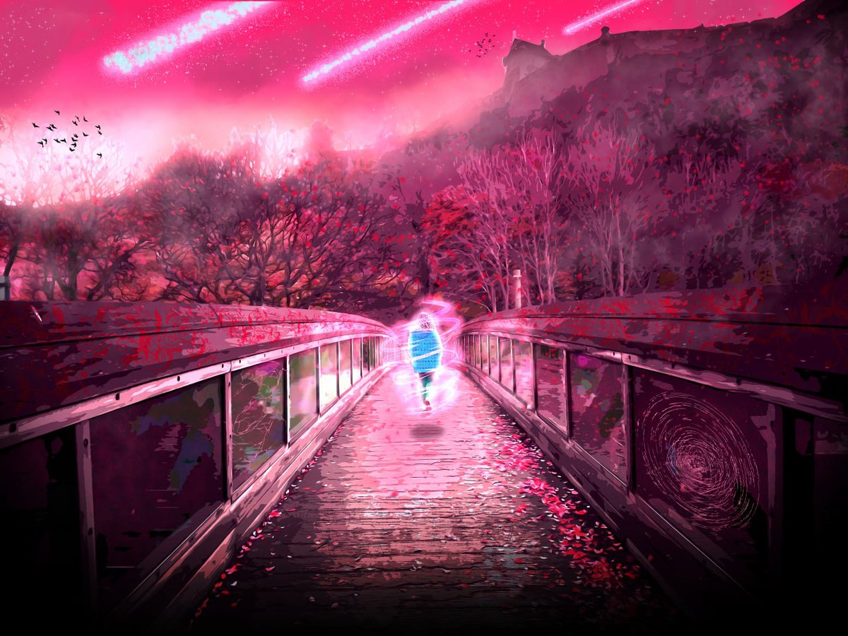 Siurpeip's tweet photo. Edimburgh's castle just turned apocalyptical!

#CLIPSTUDIOPAINT #DigitalArtist #Travel https://t.co/vJvqZt1now