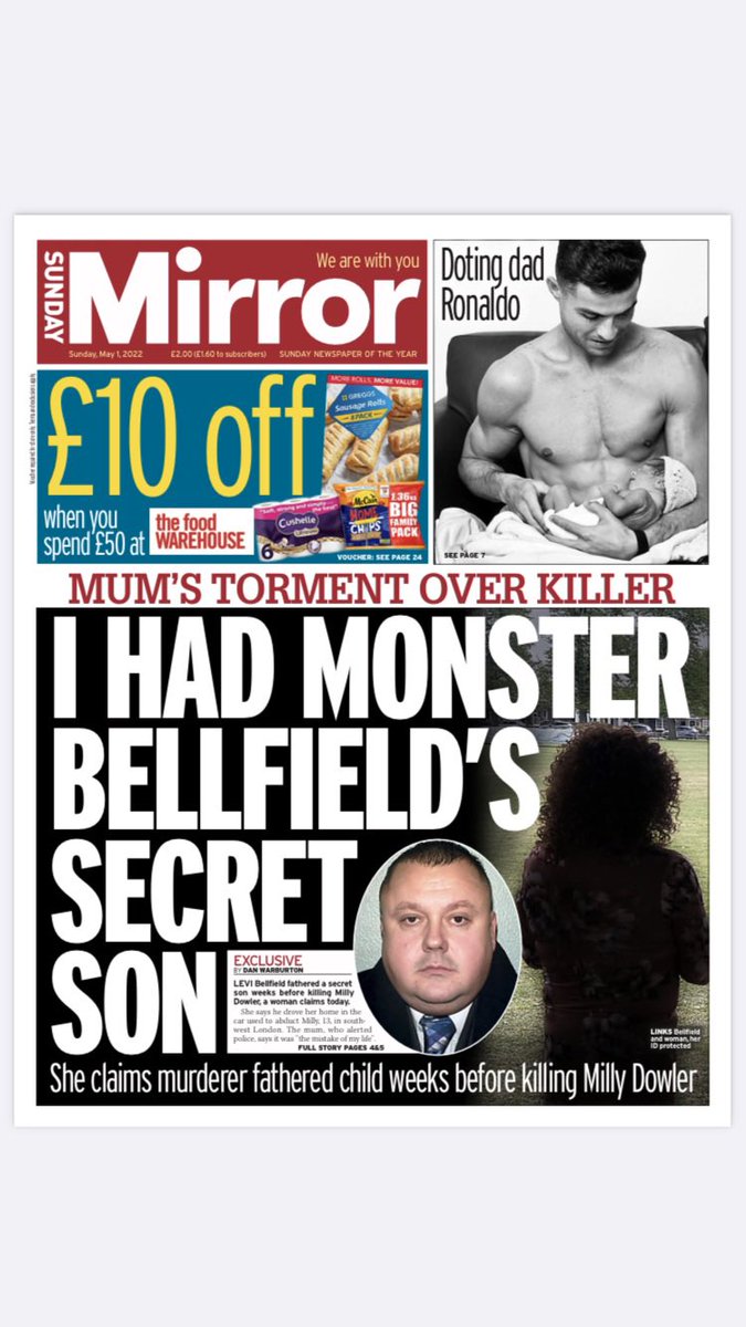EXCL: Mum claims her son was fathered by Levi Bellfield weeks before he killed Milly Dowler. Police docs show she told investigating officers & social workers two years BEFORE he was convicted of murder, referring to their encounter as “the biggest mistake of my life” #buyapaper