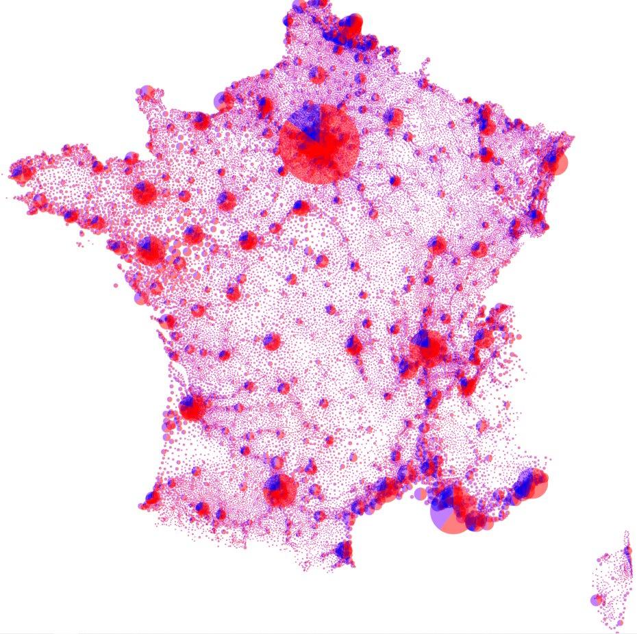 chrisavenel's tweet photo. #TissUUmaps can display large-scale spatial omics, but not only!!π
Here: an interactive version of #LePen vs #Macron results at the town level: https://t.co/7Mqz2f6b6Z https://t.co/Sy6AoywquK