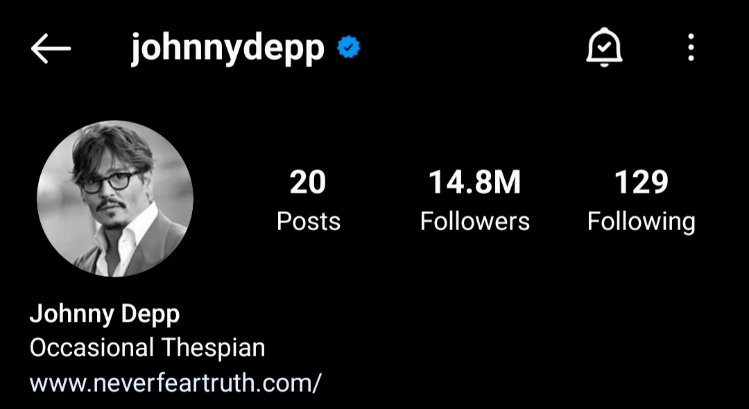 Noneofthemknew1's tweet photo. I love saying: 
Johnny Depp has gained nearly 3m followers on instagram - in 3 wks !! https://t.co/8vilwXbqL7