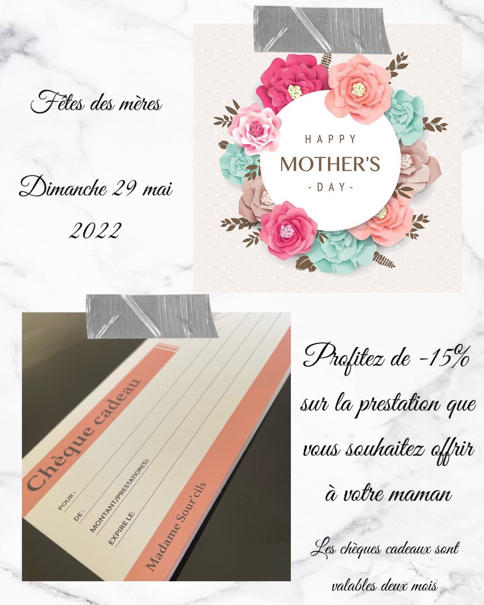 Pour la fêtes des mères, profitez en!!😍