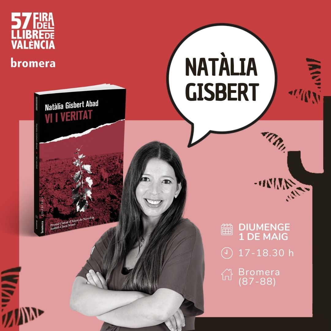 ➡️ A partir de les 17 h i fins a les 18.30 h <a href="/nataliagisbert/">Natalia Gisbert</a> estarà signant #ViiVeritat 📖 en la caseta de Bromera 📍.

Us esperem! 👋🏽