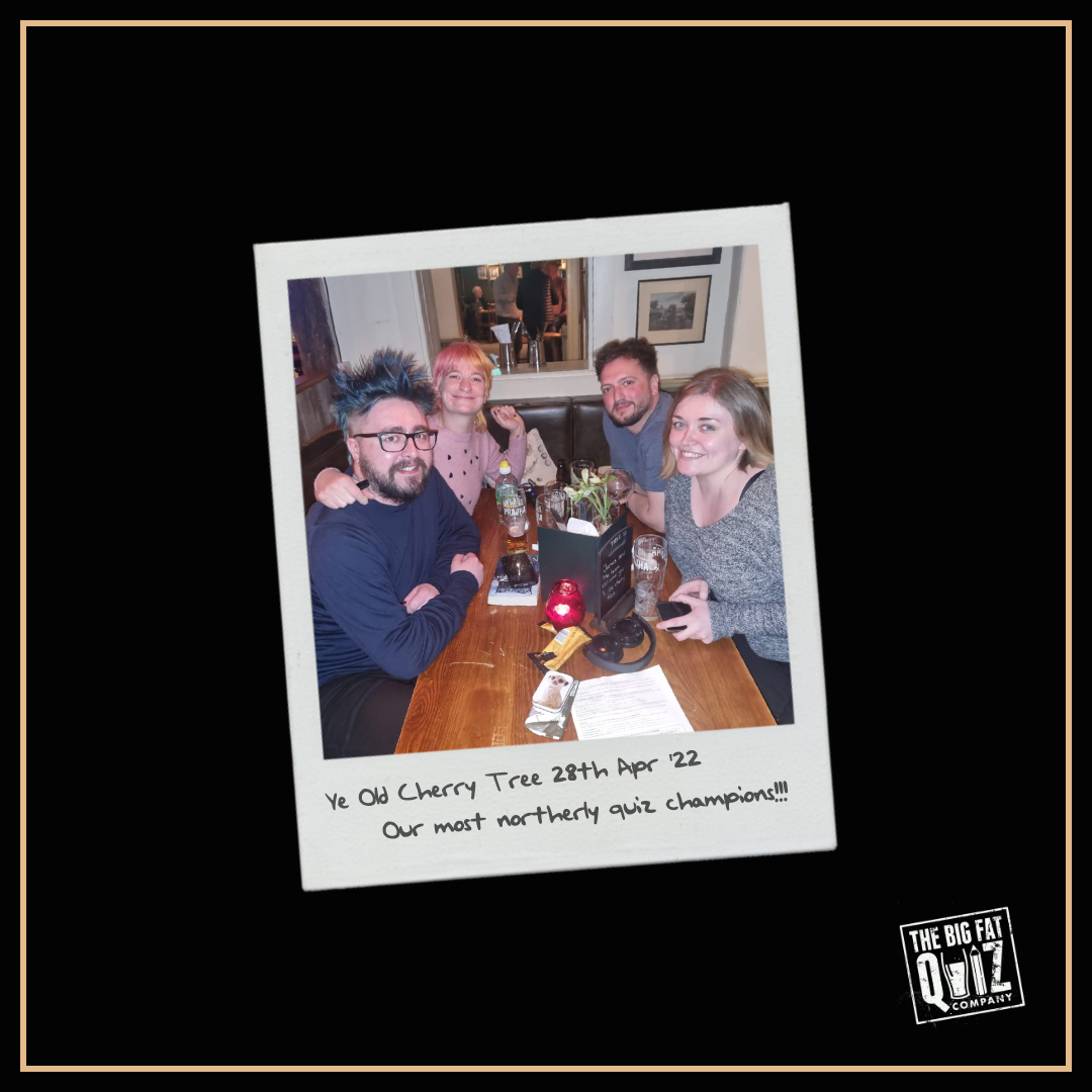 🏆 WALL OF FAME 🏆

Here's our latest quiz champs <a href="/Vintage_Inns/">Vintage Inns</a> Ye Old Cherry Tree in #Southgate looking rather pleased with themselves. Why not come and challenge them this week!?

WEEKLY
Thursday 8pm 📆
The Grn, London N14 6EN 🗺️
020 8886 1808 ☎️ or RESERVE A TABLE ONLINE 💻