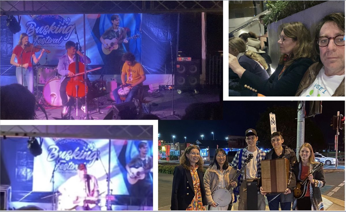 Caught the finals of the Toowoomba Busking Festival. I am working hard with our business community for a vibrant and healthy live arts industry in Groom.

⁦@toowoombaregion⁩ ⁦@twbchamber⁩

#FundTheArts #GrowingGroomTogether #GroomVotes