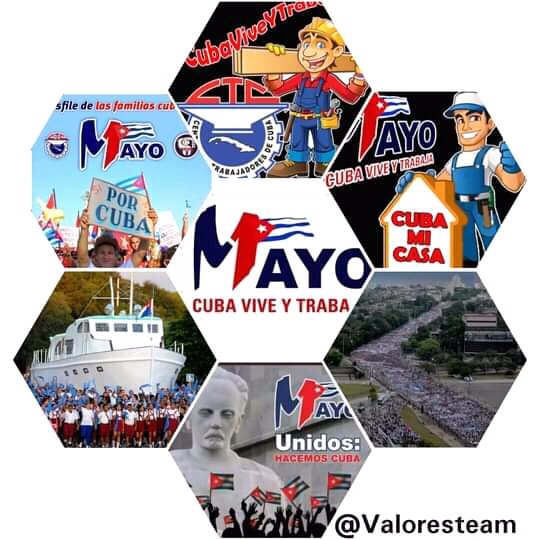 Ya estamos en la plaza #CubaViveyTrabaja