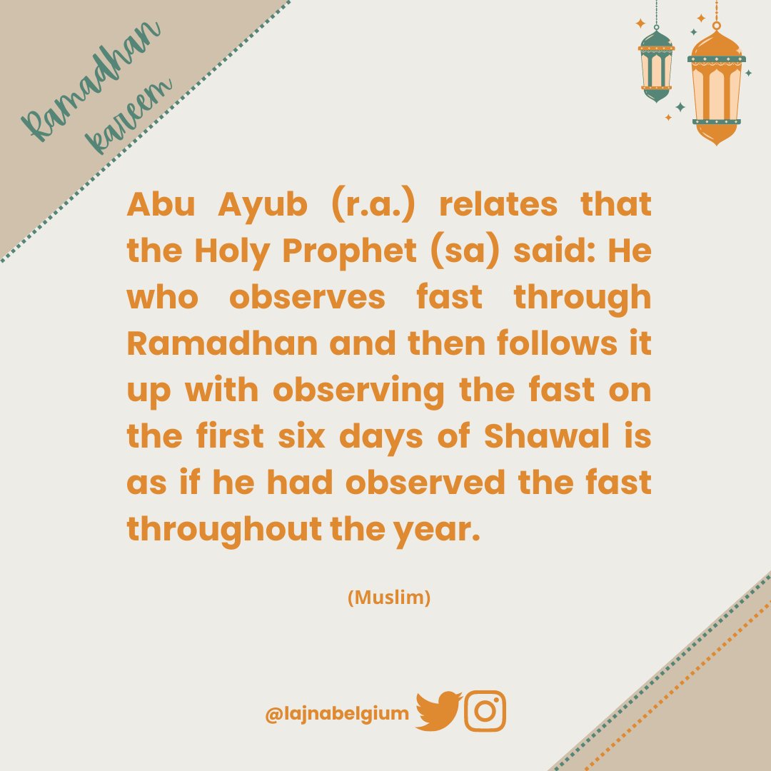 LajnaBelgium's tweet image. Ramadhan Mubarak

#Islam #Ahmadiyya #Ramadanknowledge #dailyknowledge #Ramadan