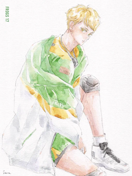 月島選手🌙
ウィンドブレーカーも新デザイン風に描いてみました🐸

#ハイキュー  #haikyuu 