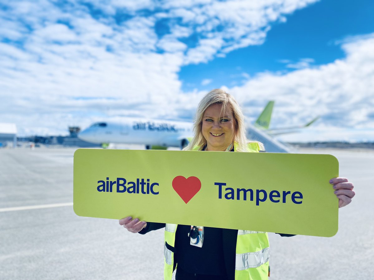 Ensimmäinen uuden #AirBaltic basen lento ja suuntana Malaga! Kone täynnä iloista matkaajaa ja sama tunnelma oli meillä lentokentällä. Huomenna alkavat reitit Munchen, Oslo ja Frankfurt ja tiistaina Rodos sekä Kööpenhamina. Ja Riika jatkuu. Nyt lennetään! #finavia #TampereAirport