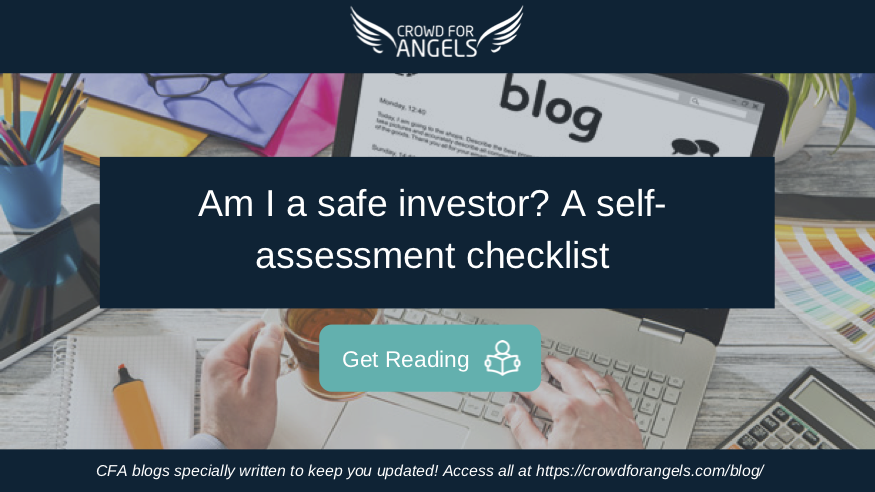 CrowdForAngels's tweet photo. It is crucial for #investors to ask themselves, “Am I a #safe #investor?” and only make #investment #decisions after understanding the #risks involved. Here is a #self #assessment checklist that gives you the tools to make an informed #decision. Read more: https://t.co/ZF2JyUlq85 https://t.co/RYnL5nrqqI
