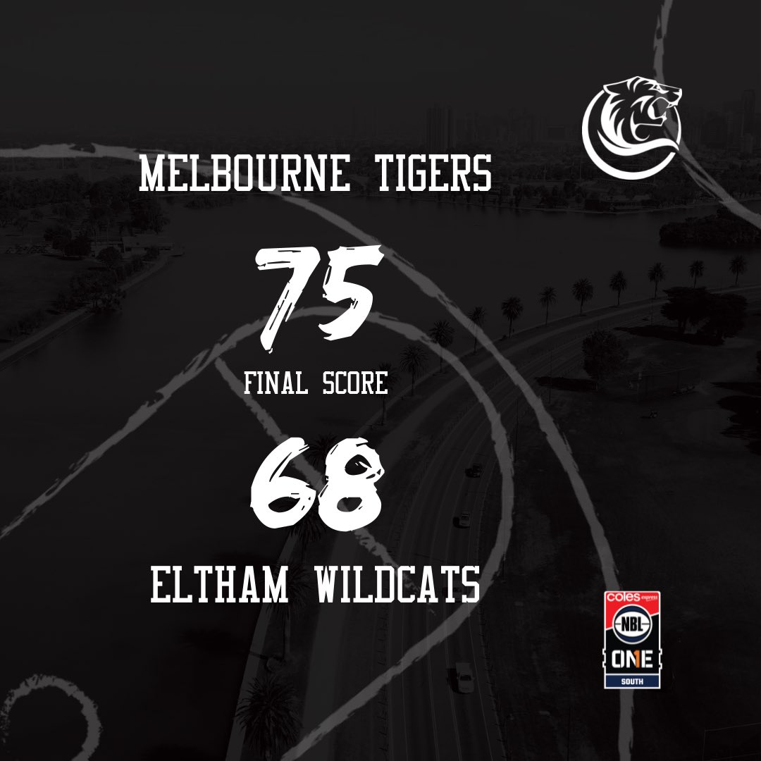 MELB_TIGERS's tweet photo. HUGE COME BACK WIN AT HOME for our @NBL1 Men. 

@masongaze was superb all round for the Tigers 

🐯 https://t.co/ICW4TaABef