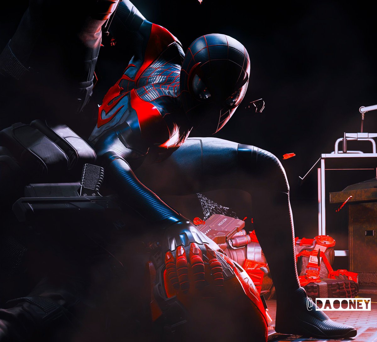 DA0NEY's tweet photo. SpiderMan Miles Morales 

#PS5Share #PS5 #VirtualPhotography #WorldofVP #ArtisticofSociety #VPRT #SpiderManMilesMorales  

SpiderMan https://t.co/DktO3w9Qxx