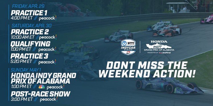 leighdiffey's tweet photo. See you at 1pmE today for @IndyCar at @BarberMotorPark where @josefnewgarden could win 1 million dollars w thx to @_PeopleReady #ForceforGoodChallenge - going to a wild afternoon w weather a factor. @nbc @NBCSports @Team_Penske https://t.co/aUFK4Js8jK
