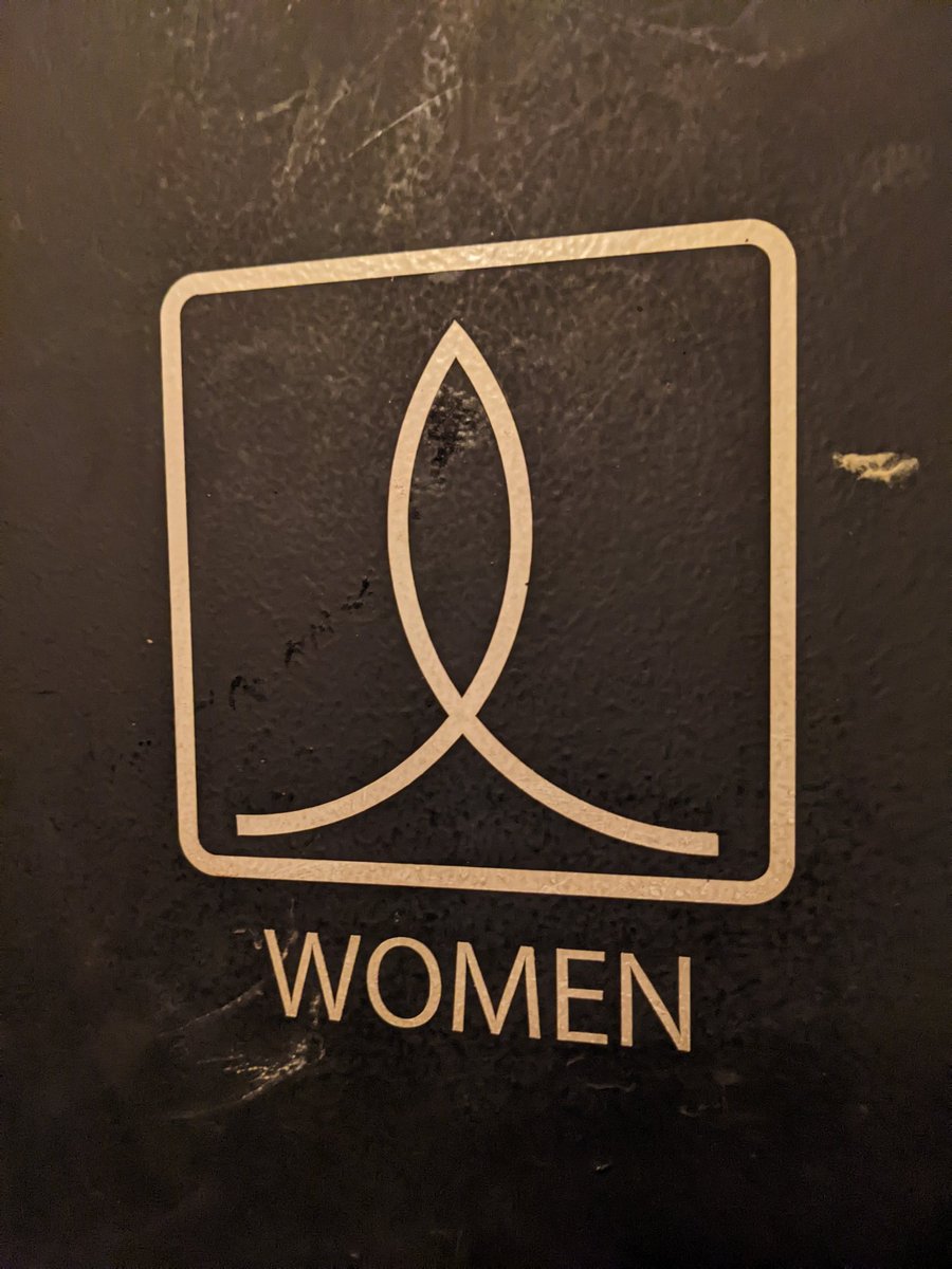 直接的なピクトグラムと思いきや オシャレなお店のトイレの表示マークに色々と考えさせられるお話 Togetter