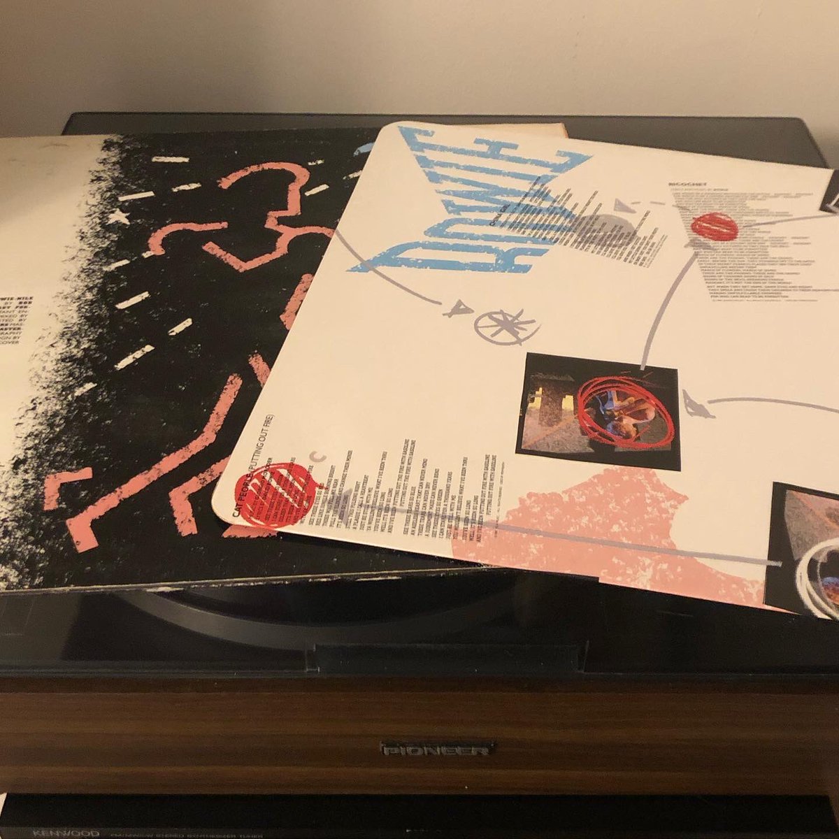 No work tomorrow so can’t see a valid reason why I can’t  stay up listening to records, eating pizza and drinking beer. First up Bowie’s Let’s Dance which I always said was his last great album. I’ve since changed my mind Blackstar turned out to be actually one of his best ever.