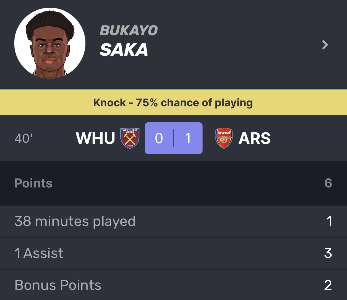 Saka has been a revelation this year in FPL 🔥