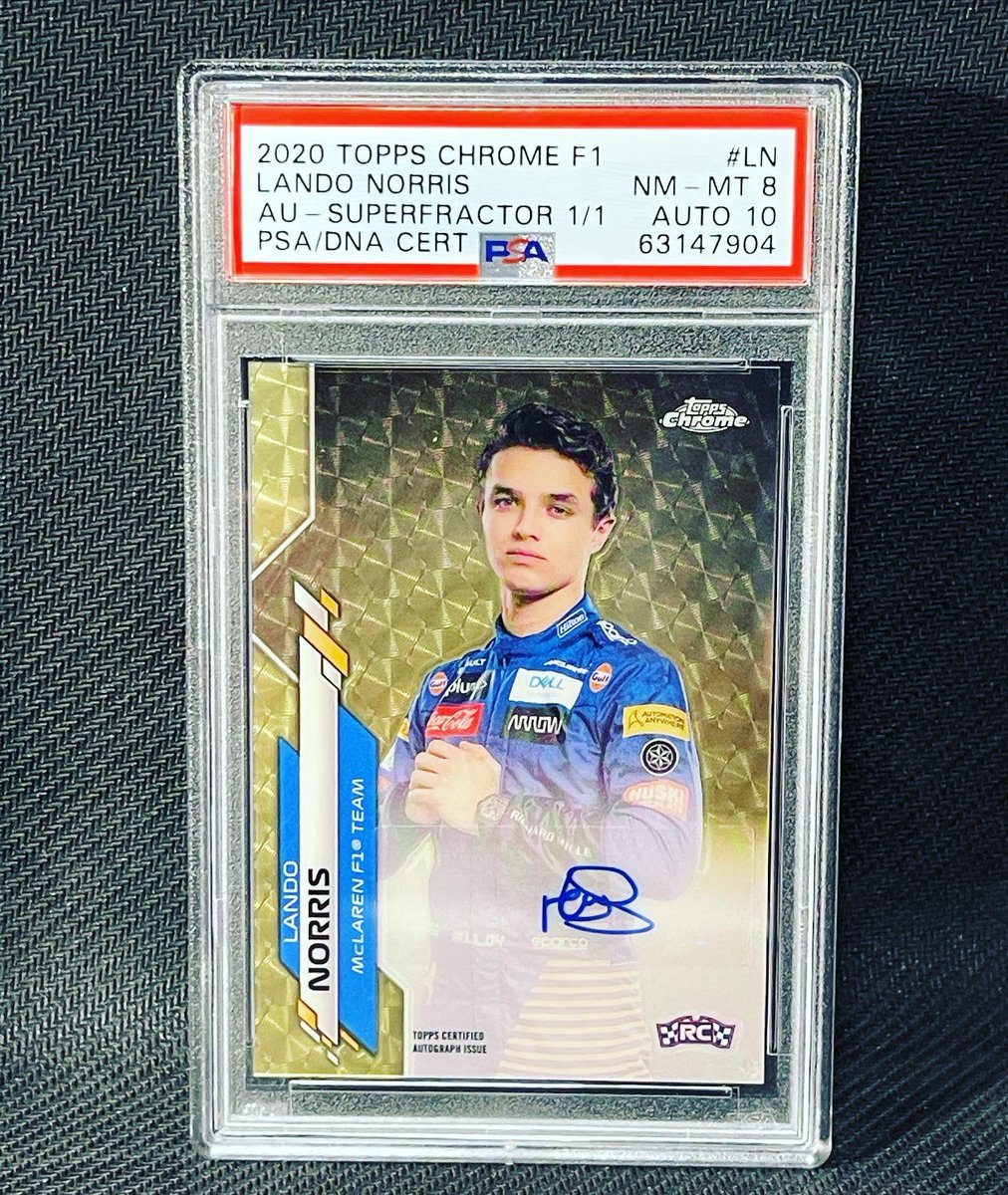 intsportscards's tweet image. Lando 1/1 superfractor auto #sportscards #formula1cards #f1 #landonorris @LandoNorris