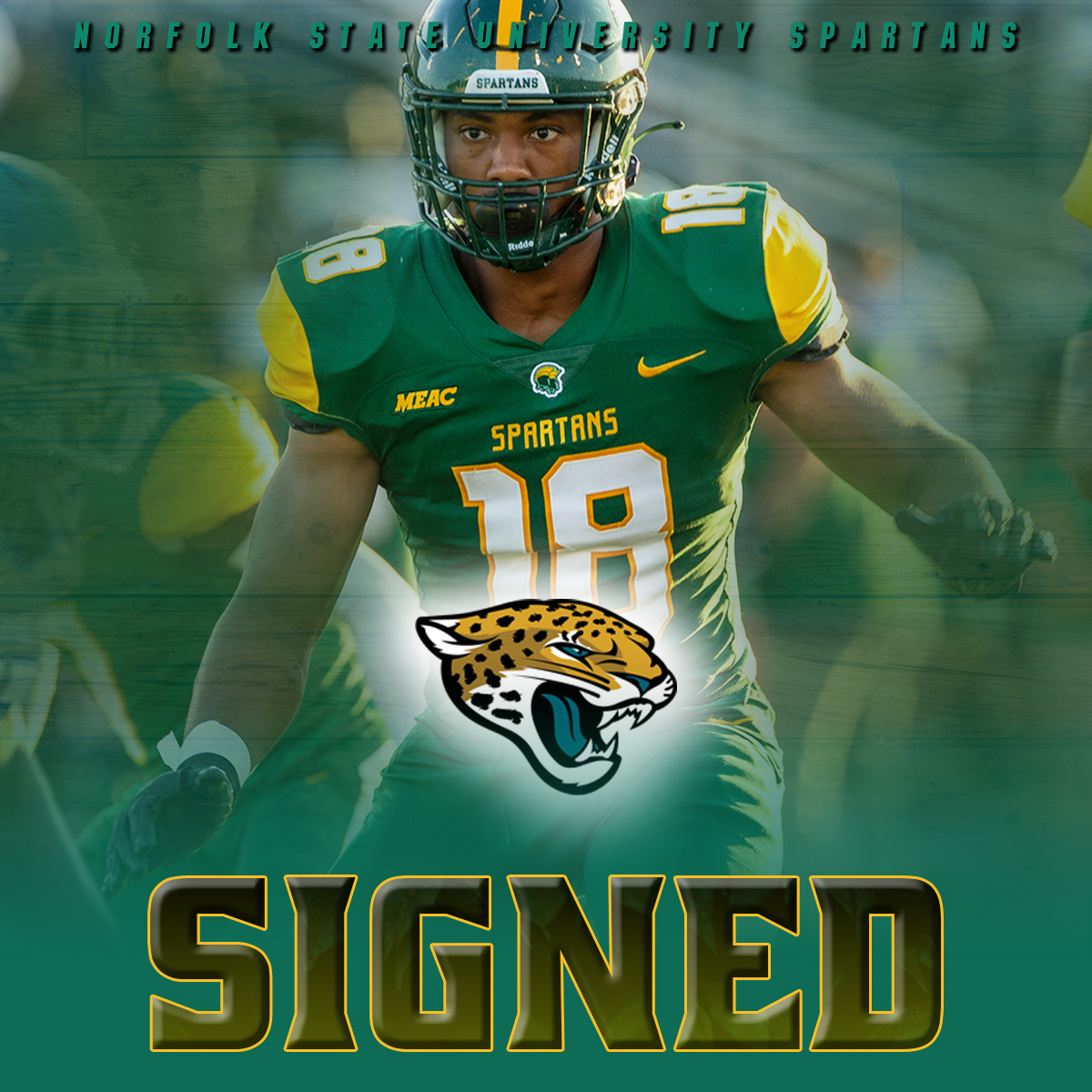 Norfolk State star De'Shaan Dixon has signed an undrafted free agent contract with the Jacksonville Jaguars! nsuspartans.com/news/2022/5/1/… #SpartanStrong💪