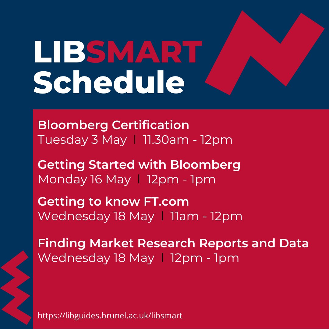 Brunel_Library's tweet photo. There are plenty of great @LibSmart workshops scheduled for May! #libsmart #brunellibrary #brunel #bruneluni #brunelstudents #workshops https://t.co/StXWhFEVAs