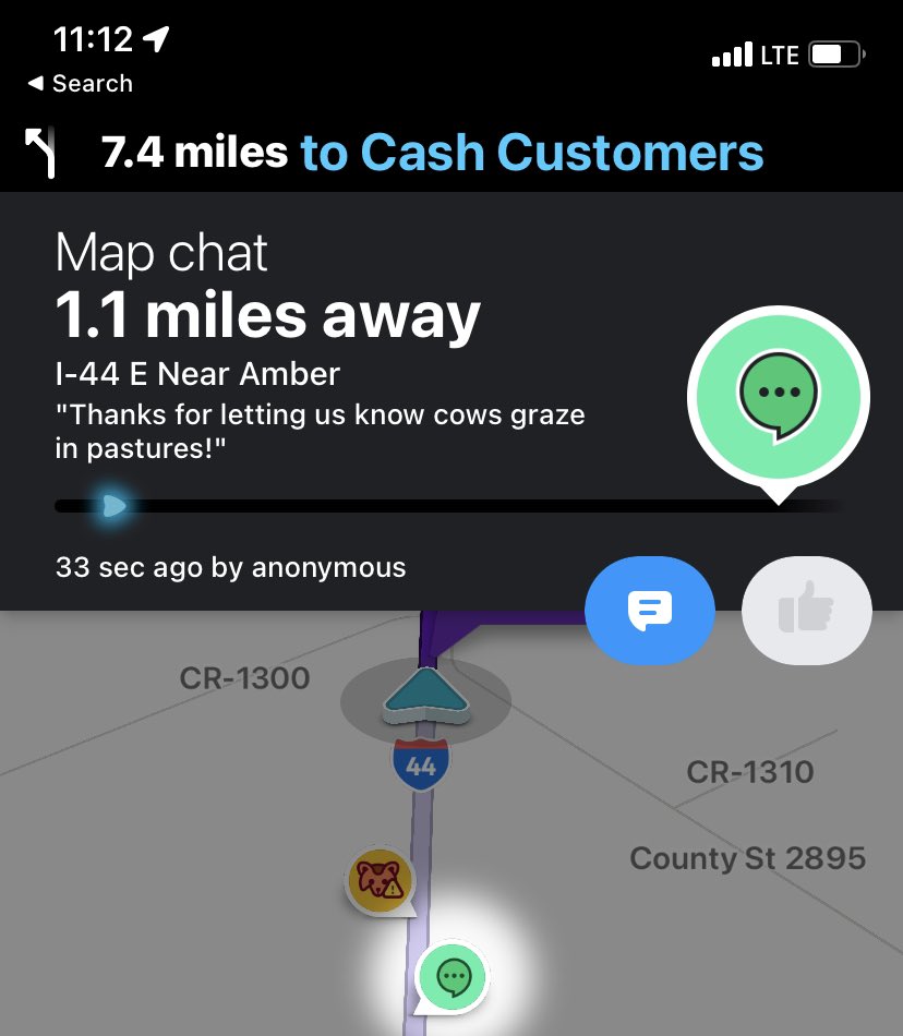 badhairgays's tweet image. A short @waze story! 

#Waze #HighwayStories #MapChat