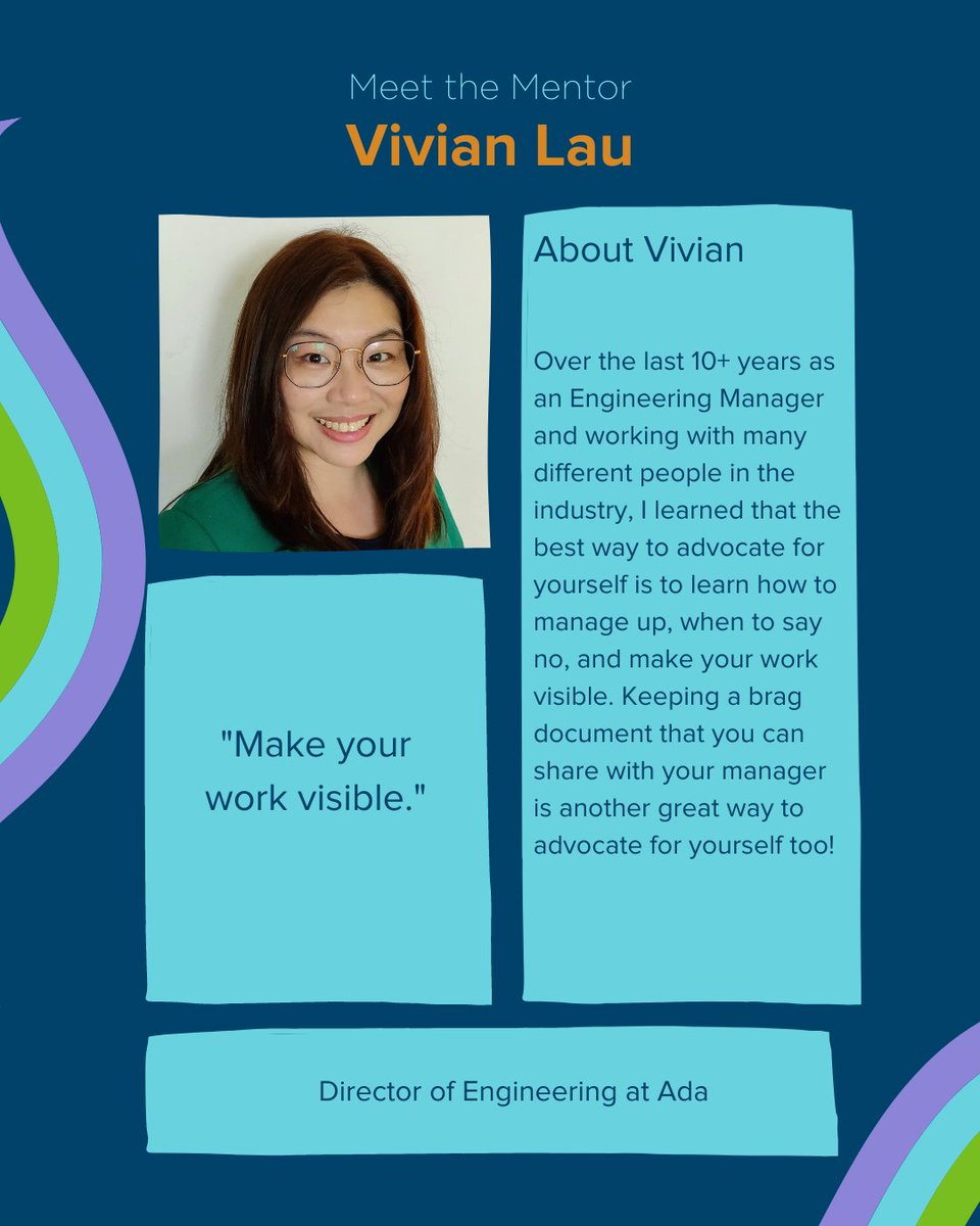 On May 4th WCT-BC and The Discovery Foundation are hosting Virtual Speed Mentoring: Becoming Your Own Advocate... Learn more about a few of our amazing mentors that will be there down below! If you'd like to register, there's still time. The link is here: bit.ly/37rf9qm!
