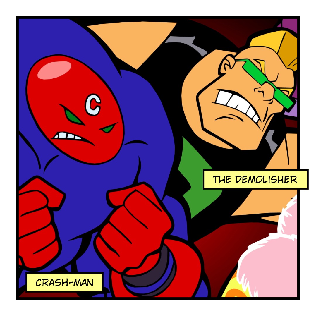 Meet the Slam-Girl Villains Pt.3 A.K.A. the LEAGUE OF EVIL BASTARDS, created by Stan Lee and Will Meugniot in 2000.

#slamgirl #slamgirlNFT #nft #nftart #comic #comicbooks #comicart