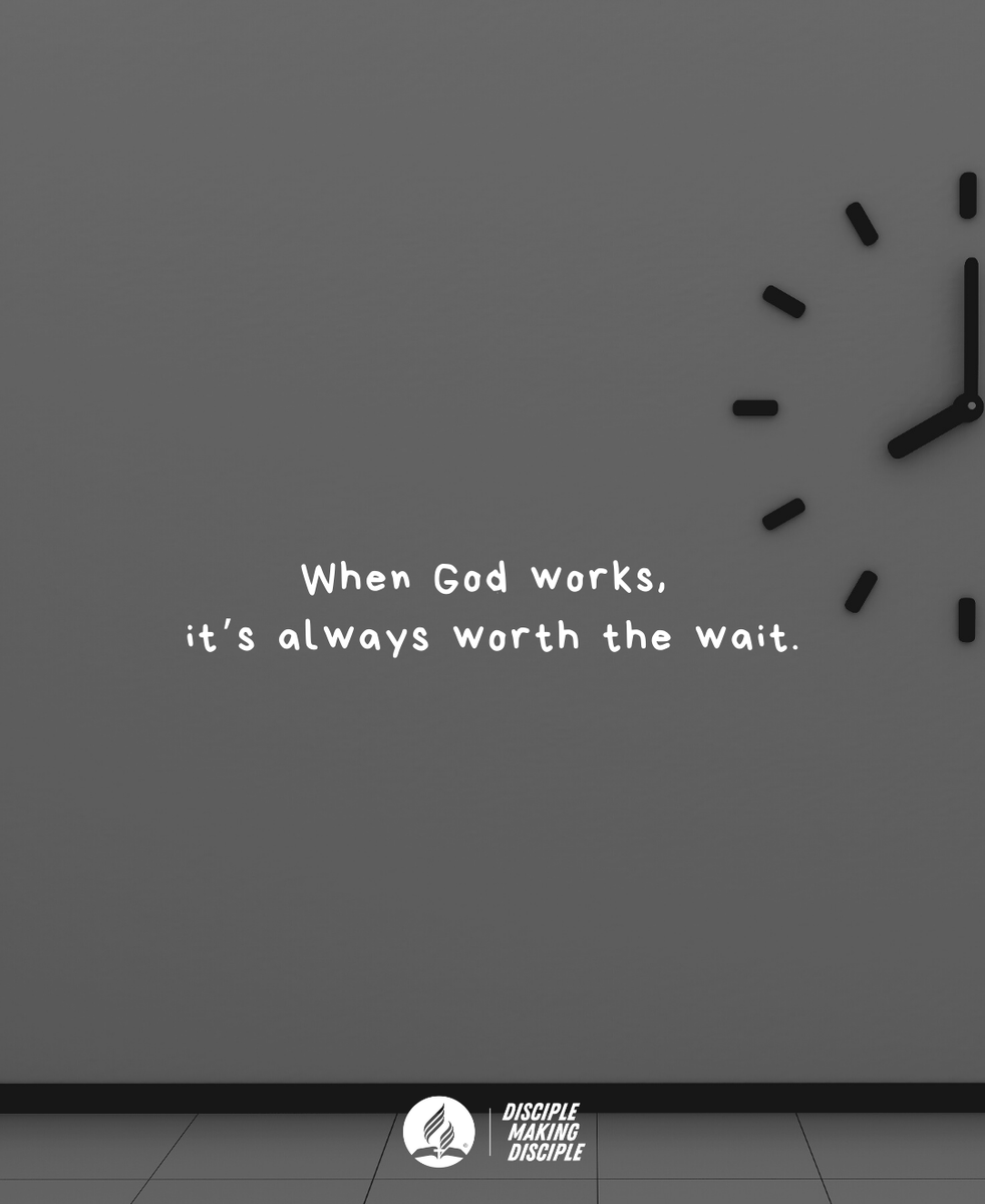 jhadventist's tweet photo. Trust in God's timing. It's better to wait a while and have things fall into place, than to rush and have things fall apart.

#disciplesmakingdisciples
#IWillGo https://t.co/BqcXyCd1G0