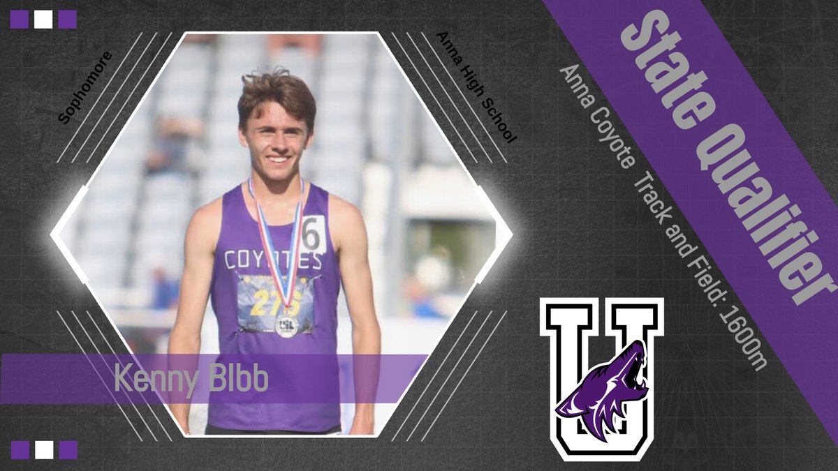 ANNAISDSports's tweet photo. Congratulations to Sophomore Kenny Bibb for placing second yesterday at the Regional Track and Field Meet. Kenny ran a time of 4:29.69 in the 1600m, earning a spot at the State Championships!

#CU at State Kenny
#BuildingAnna https://t.co/aDXN06bCDO