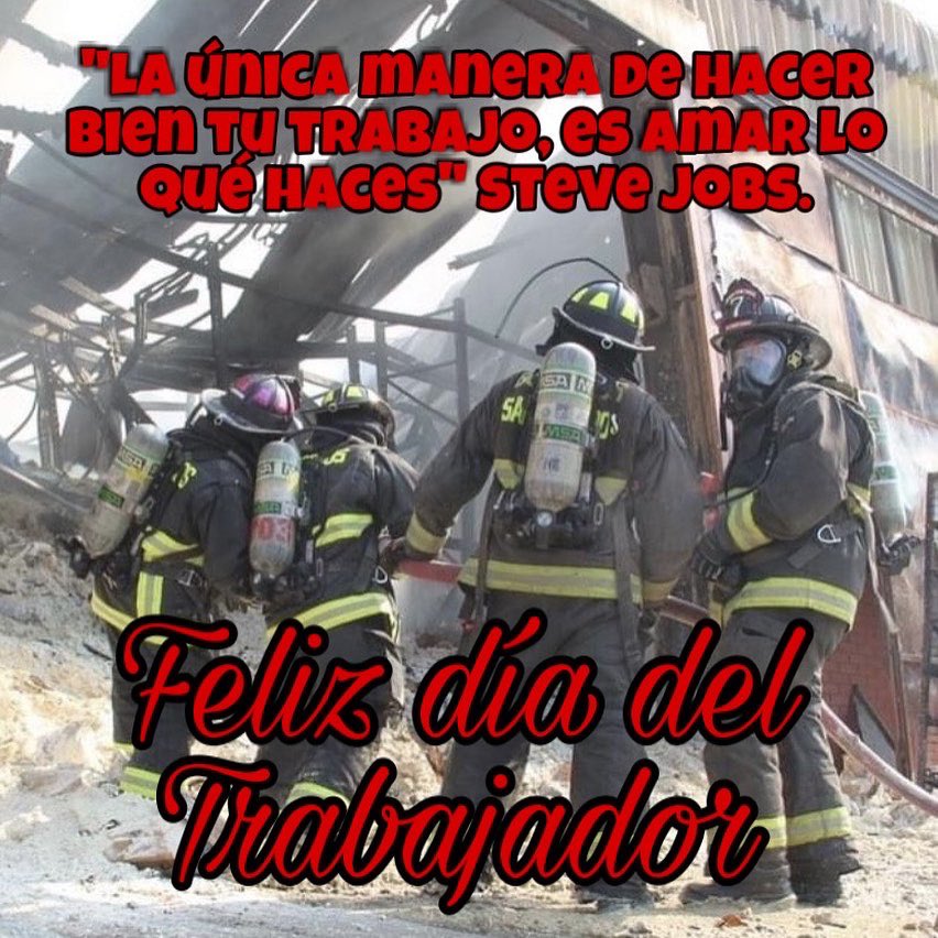 Este #1deMayo enviamos un afectuoso saludo a todos los y las trabajadoras de Chile y el Mundo en su día! En especial a nuestros bomberos que realizan un trabajo desinteresado a diario!