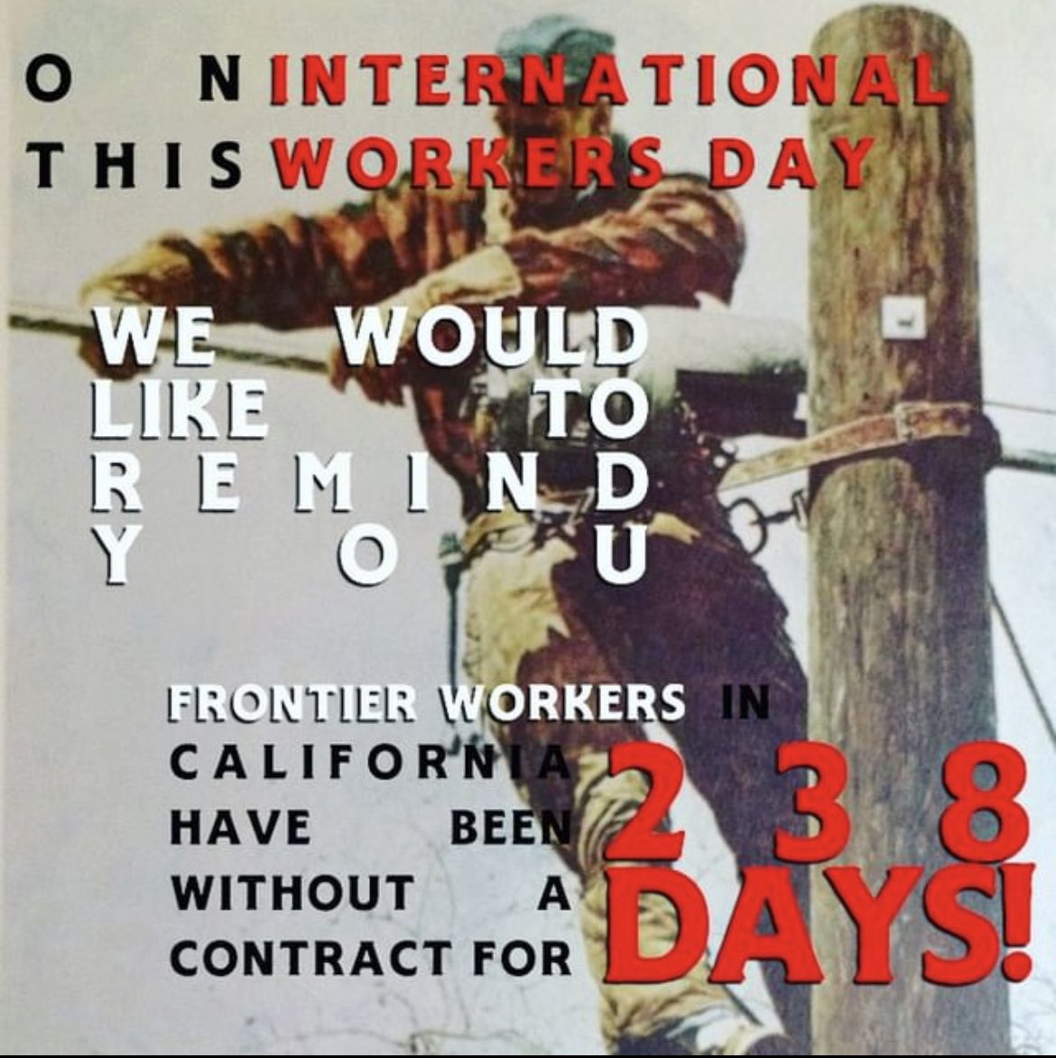 238 days without a contract. 1,154 days without a pay increase. 

instagram.com/p/CdBUrhaLQeQ/…

#faircontractniw #1u #UnionStrong #MayDay2020 #mayday #InternationalLabourDay #fightback