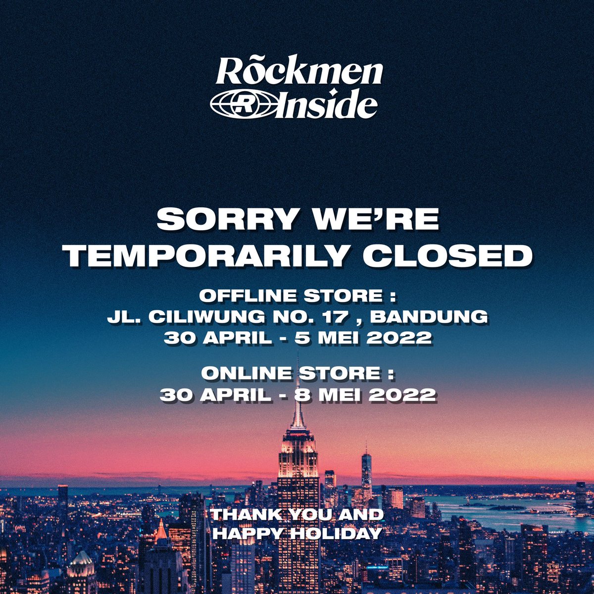 Sorry we’re temporarily closed..