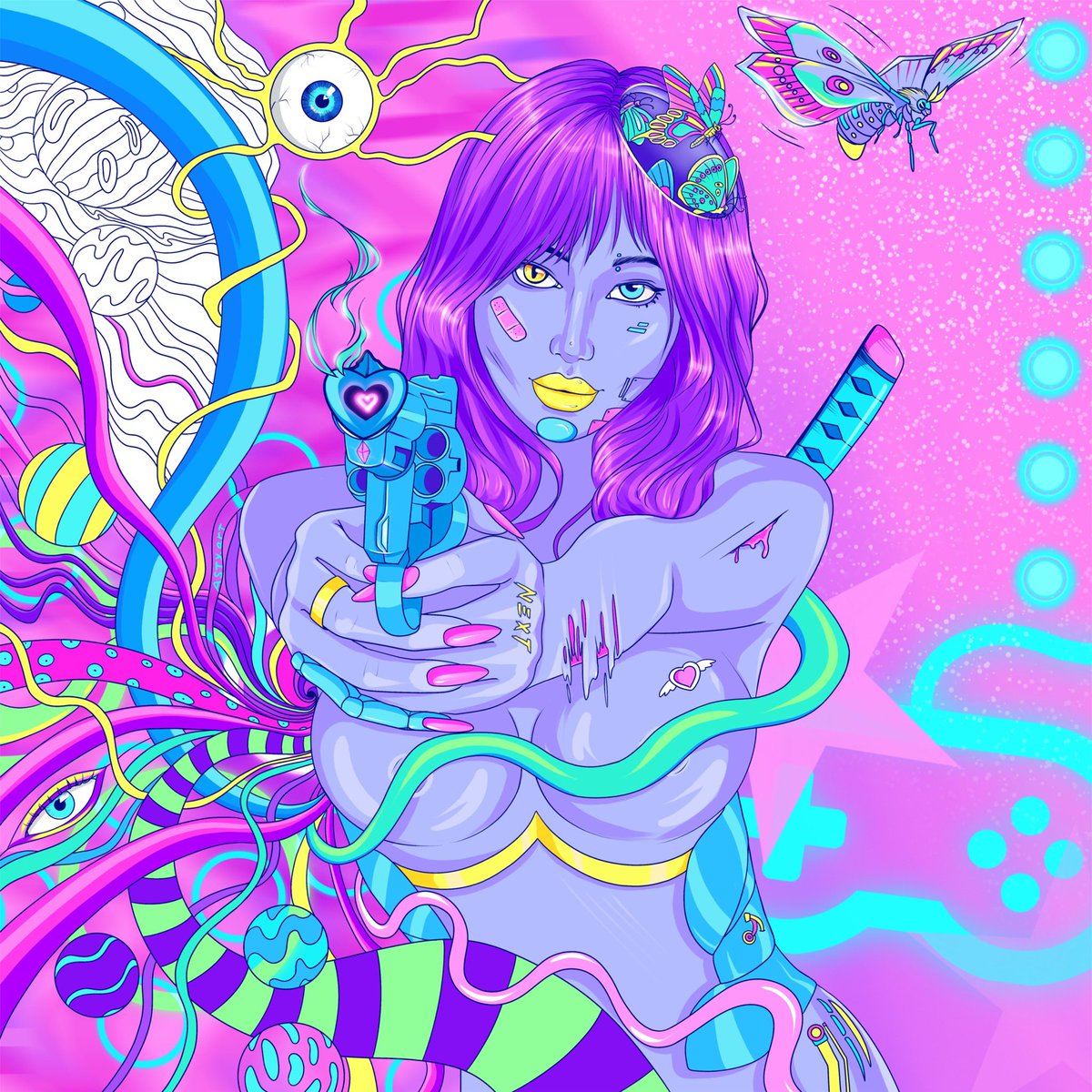 Astyartty's tweet photo. Hello fam😻💖
I remind you of my collection "the senses" i really put my soul and feelings into every detail of every 1/1 item 💖🥰
8 listed, 7 sold
Thank you so much for supporting my art✨🥰
#nft #nfts #nftart 

“Butterfly thoughts are contagious”
Link 👇🏻 https://t.co/Tofj15Ieuh