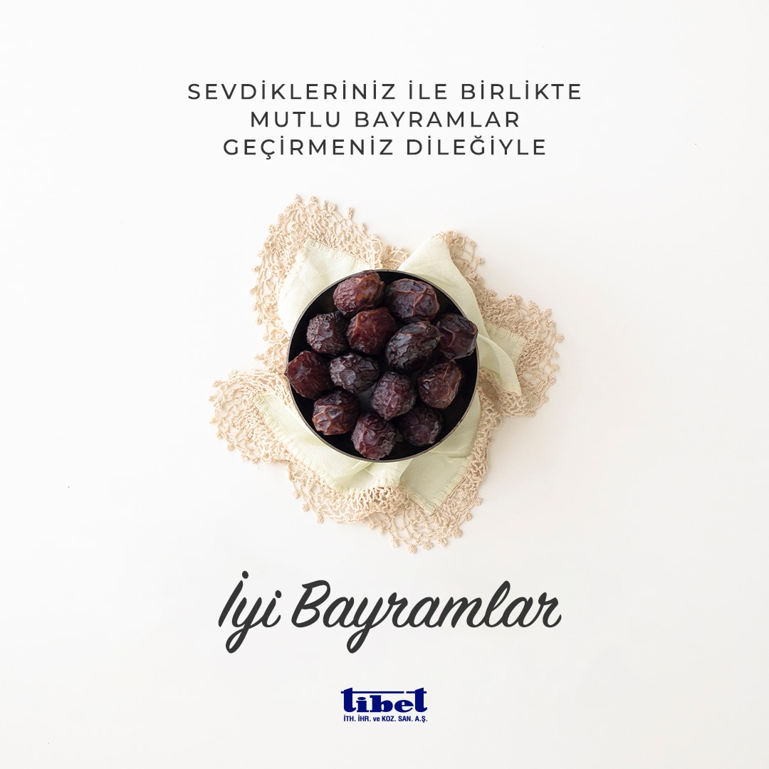 Sevdikleriniz ile birlikte mutlu bayramlar geçirmeniz dileğiyle. #iyibayramlar