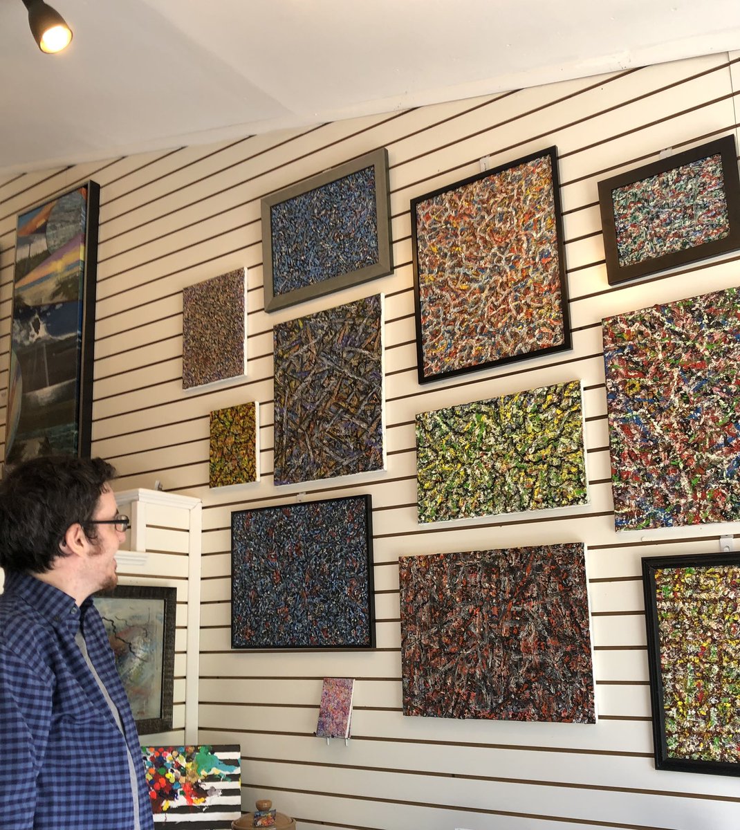 It’s been a few years since I got to see my art hung in a gallery. It feels awesome! If you’re ever in New Hope, PA, check out Arete Gallery.

#newhopepa #pennsylvania #buckscounty #aretegallery #newartist #art #paintings #oilpainting #abstractart #ArtistOnTwitter