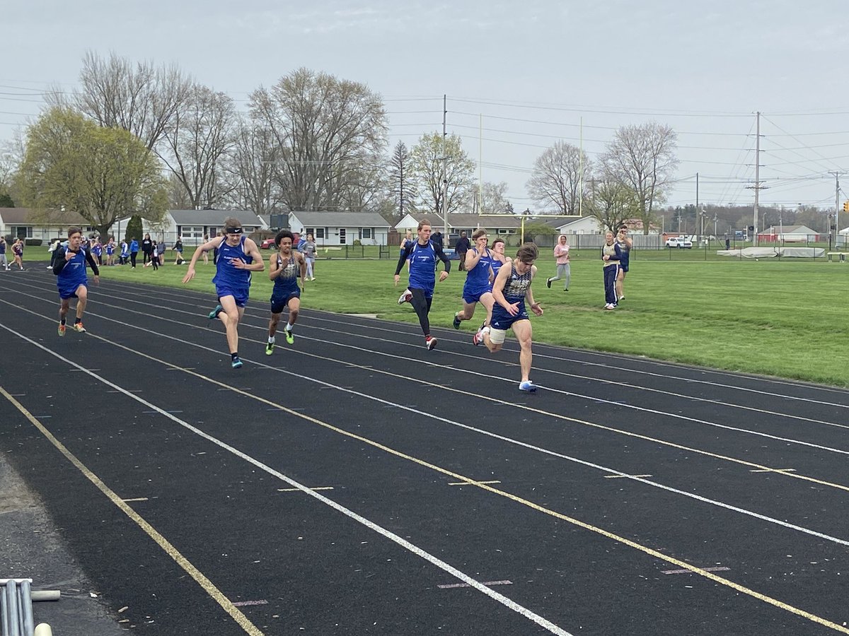 Plainwell track teams at Niles!   #greattobeatrojan