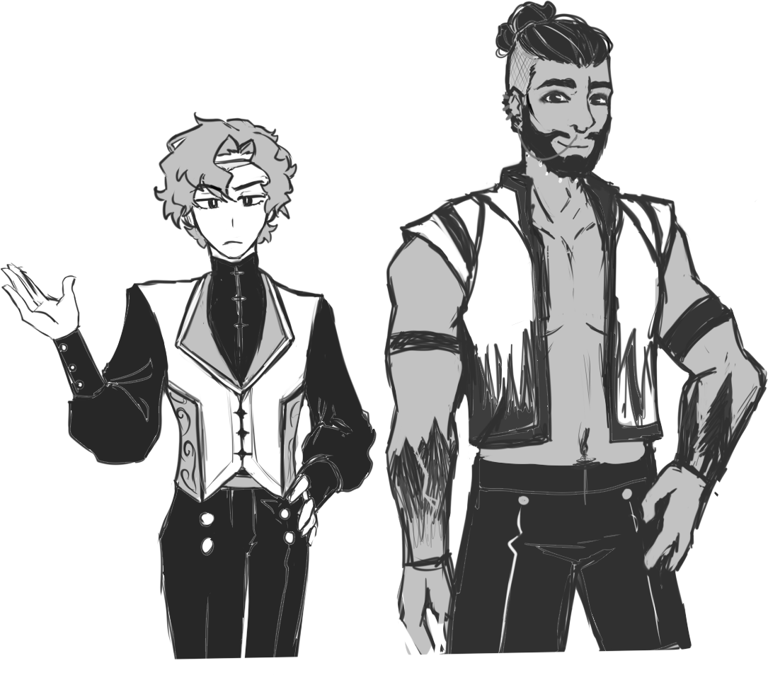 SeaGlassTimber's tweet photo. I'm getting through #TheDamningStone so slowly BUT I HAD TO DOODLE MY BOI and King Himbo https://t.co/7AyWIrNo95