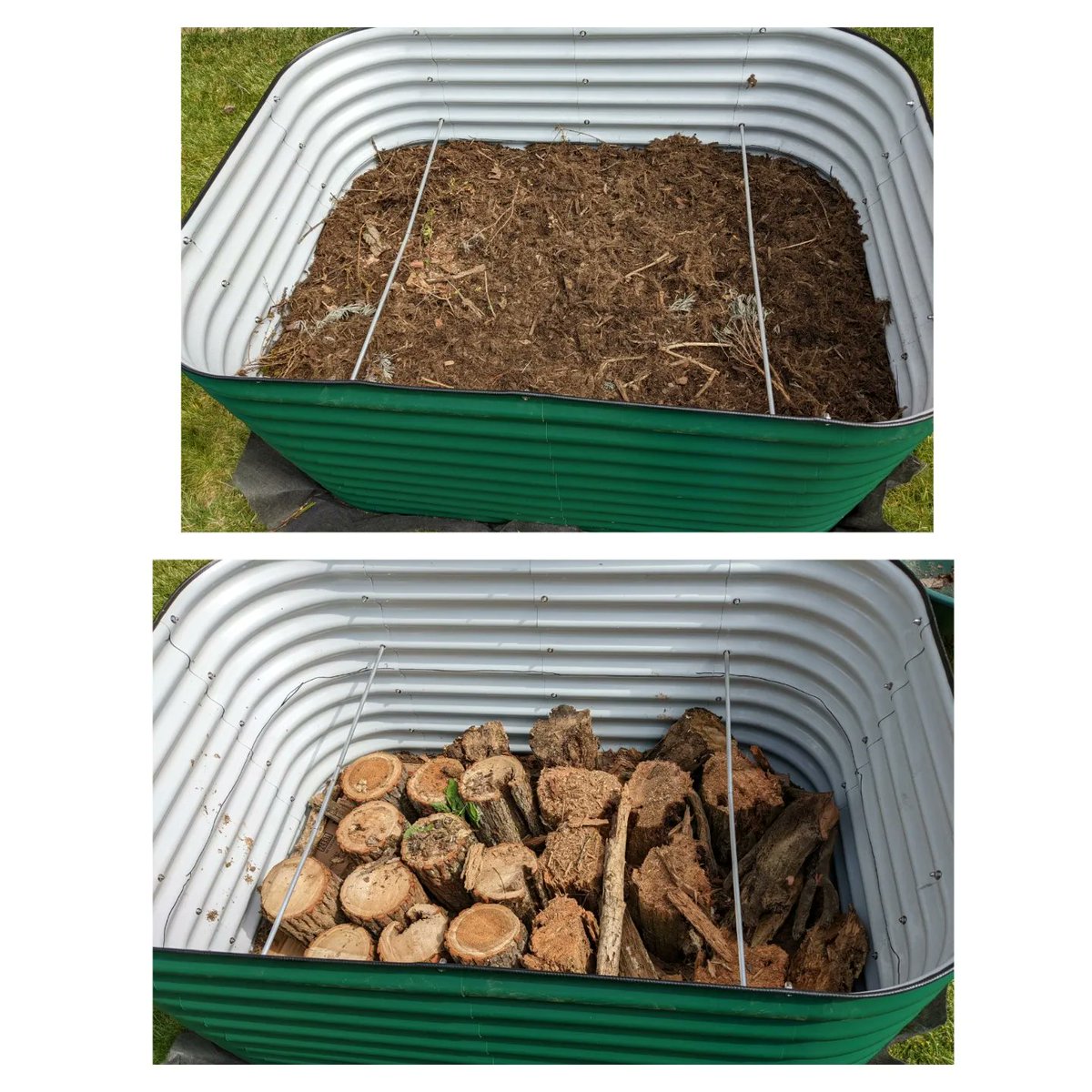 3DIPCreates's tweet photo. Raised bed gardening using @VegoGarden beds filled using #hugelkuture and #squarefootgardening https://t.co/DgEJ7nR8KB