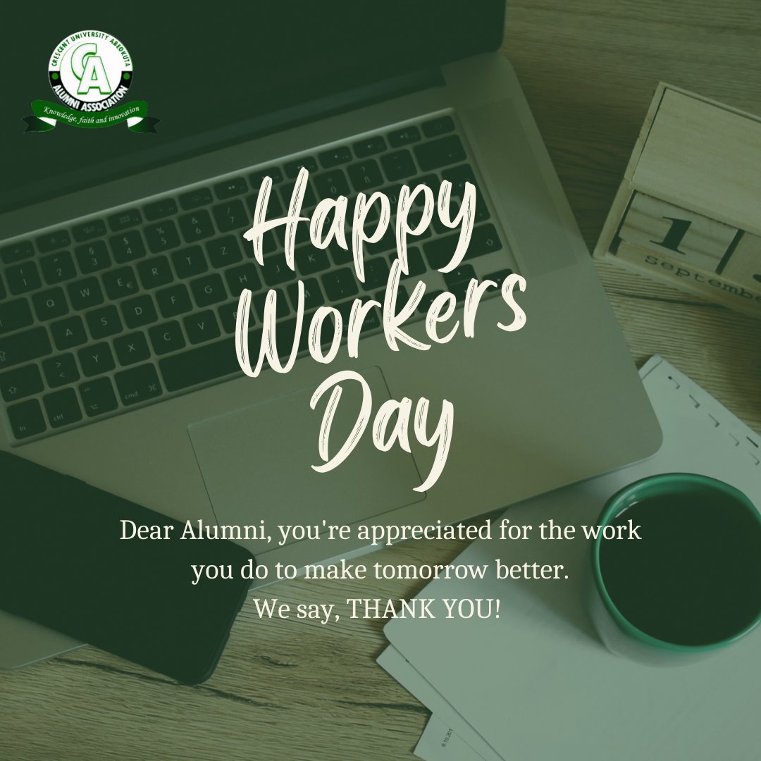 We appreciate the efforts our alumni all over the world put in their work to make tomorrow better, and we say Thank You for all that you do.

We wish you a Happy Workers' Day!

#WorkersDay2022
#CUABAlumni