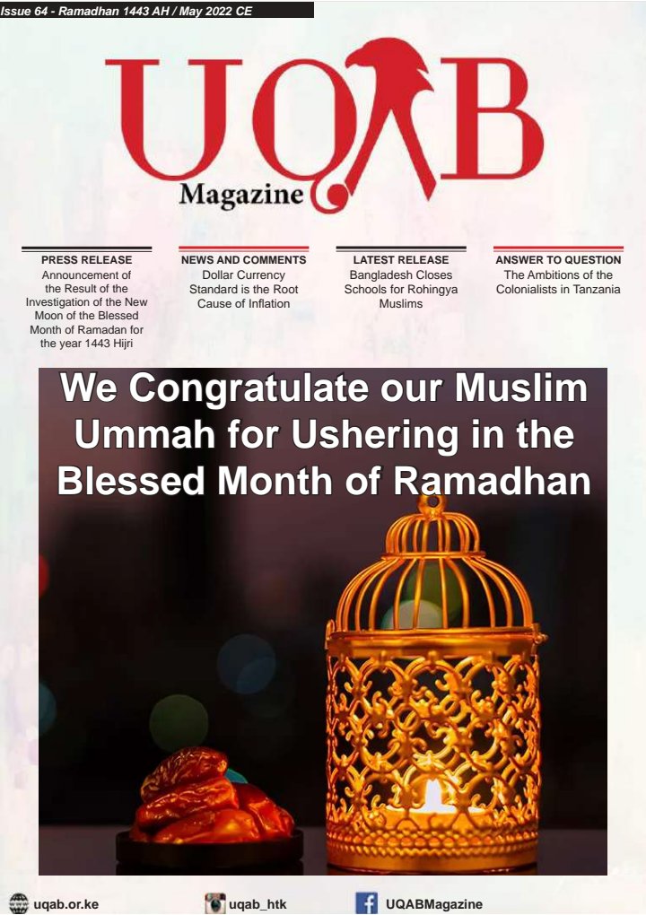 UqabMagazine's tweet photo. #UQAB_MAGAZINE-Issue 64

To get the PDF copy kindly click on the link below:

https://t.co/PHedmiVfJL https://t.co/F0cSh9Uvx0