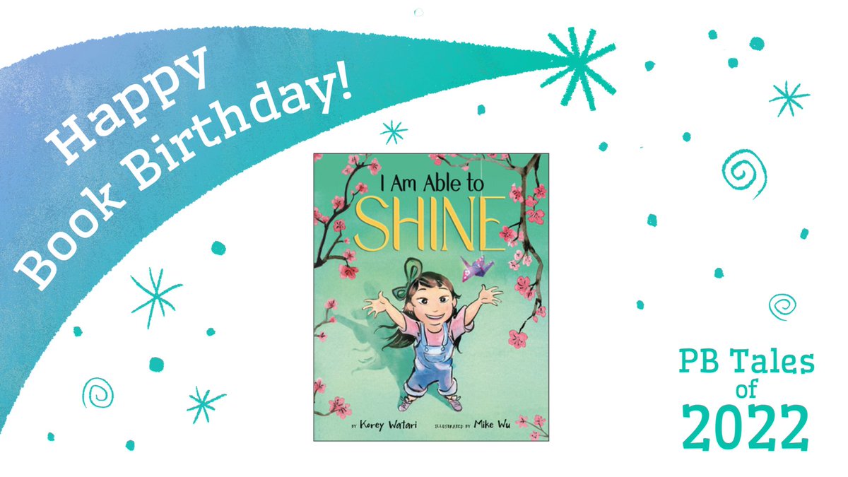 Happy book birthday, I AM ABLE TO SHINE! 🌸 Order this gorgeous, celebratory story by Korey Watari and Mike Wu @tinyteru through your favorite bookseller today! indiebound.org/book/978154203… #TwoLions #kidlit
