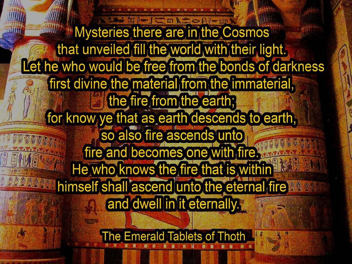 EdmondHWollmann's tweet image. The #Emerald #Tablets of #Thoth #metaphysics