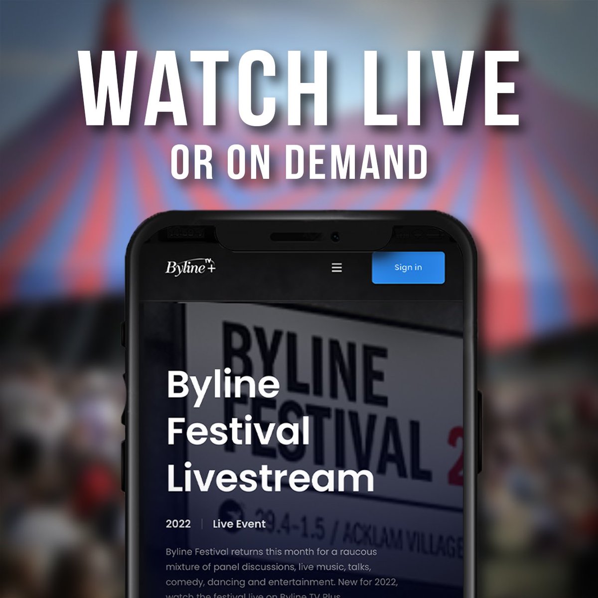 It’s not too late to watch the last day of #BylineFestival live from wherever you are!

Catch up on three days of panels from the main stage with Byline TV Plus at byline.tv/festival
