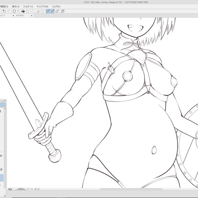 ハマチを釣り損ねたショックを絵で紛らわす様子 