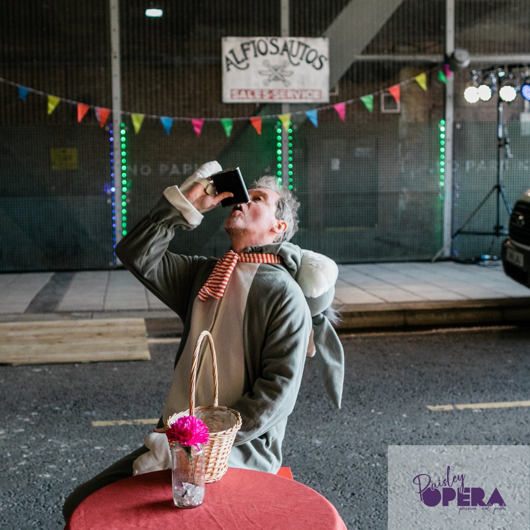 Come on down and join the Easter Bunny for a drink from @jawbrew enjoy 'A Paisley Kiss' 
Paisley Opera's twist on Mascagni’s ‘Cavalleria Rusticana.'
There are still two more nights to go so don't miss out!
GRAB YOUR TICKETS NOW - paisleyopera.org/a-paisley-kiss…