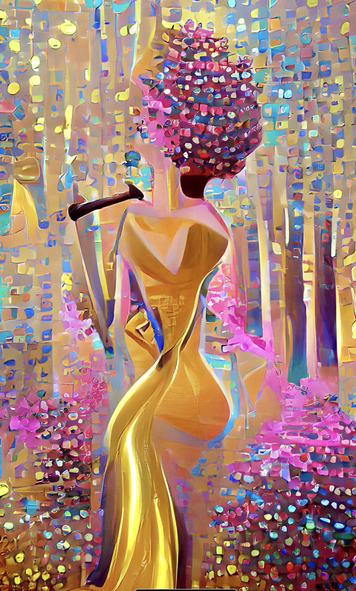 Ai Art by @nft6_ for @palmbeachnft gold series. #AIart