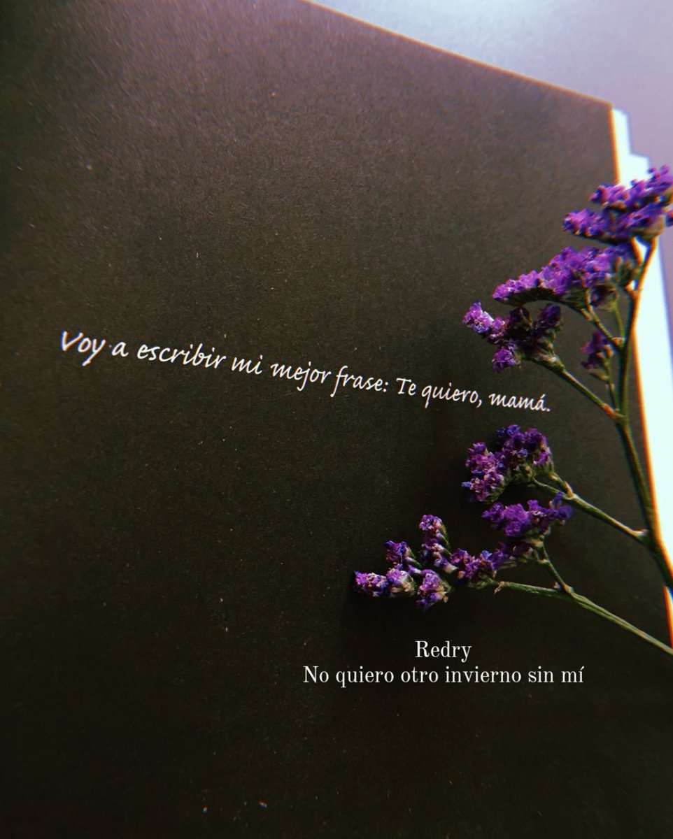 Te quiero, mamá.

#DiaDeLaMadre