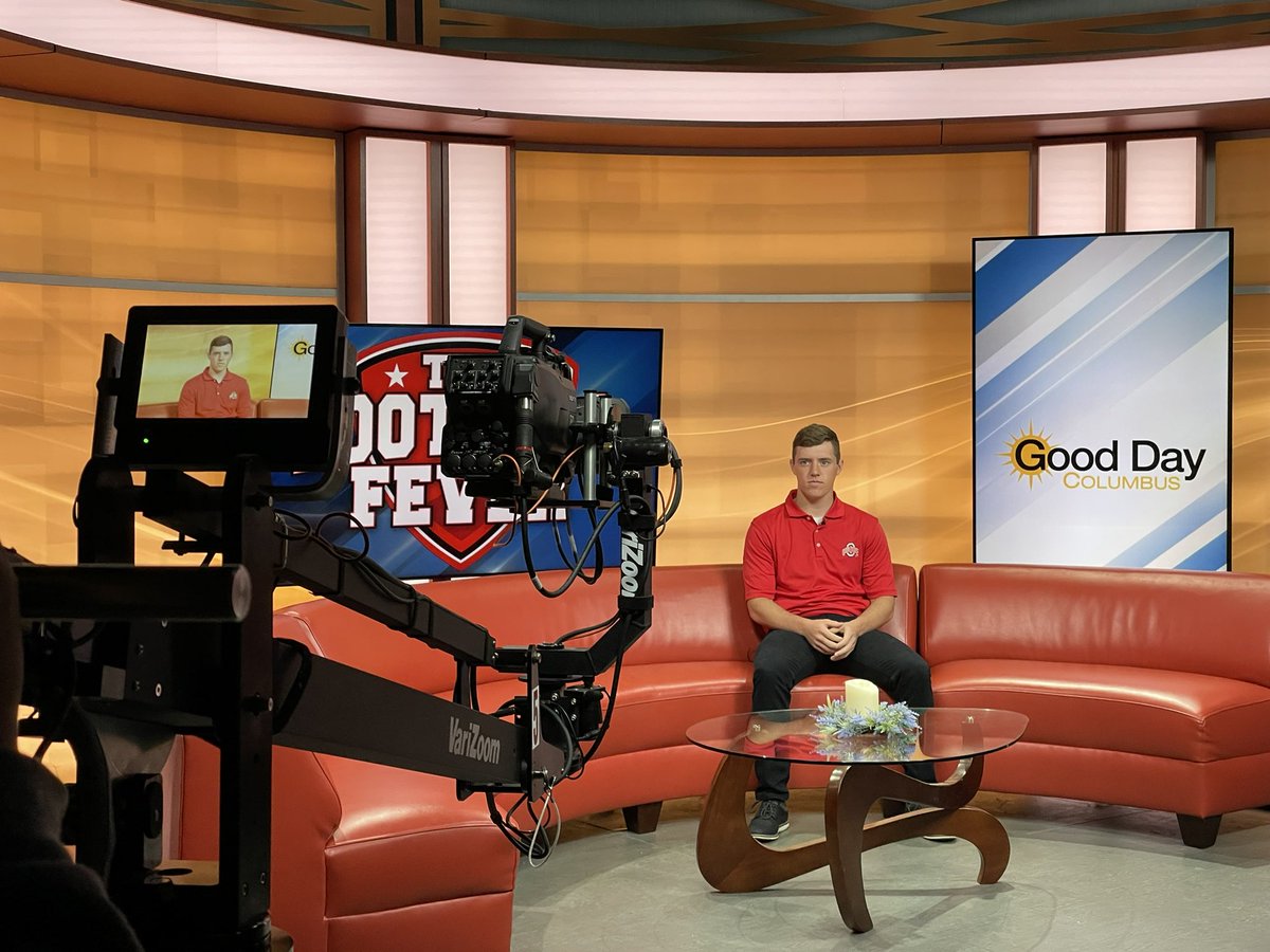 Check out returning head drum major @AustinB311 on Good Day Columbus in a few minutes! #GoBucks